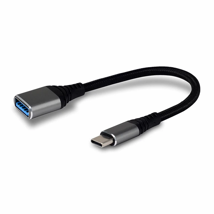 

type c usb male to USB 3.0 female usb c to a adapter for Fast Charge and data transfer, Grey