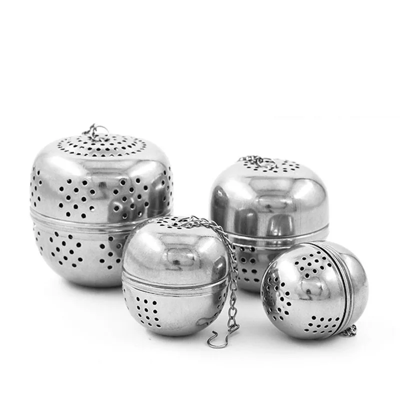 

Egg Shaped 4/4.5/5.5/6.5cm Stainless Steel Tea Ball Infuser wholesale Tea Strainer, Sliver