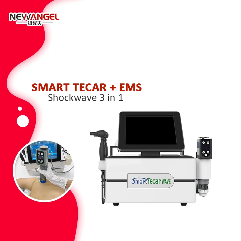 

Monopolar CET&RET Smart Tecar RF Physical Therapy + EMS + Shock Wave Tecar Therapy Rf Slimming EMS Shockwave Machine