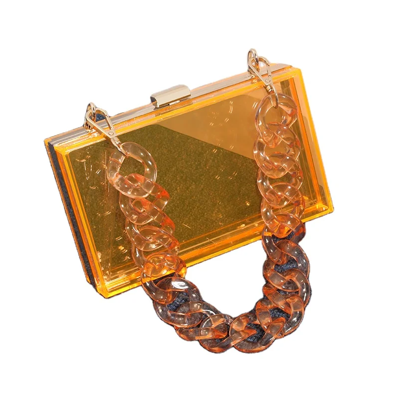 

Designer Handbags Famous Brands Luxury Crossbody Bag Trendy Transparent Clear Acrylic Clutches Purse And Evening Bags Ladies, Client color