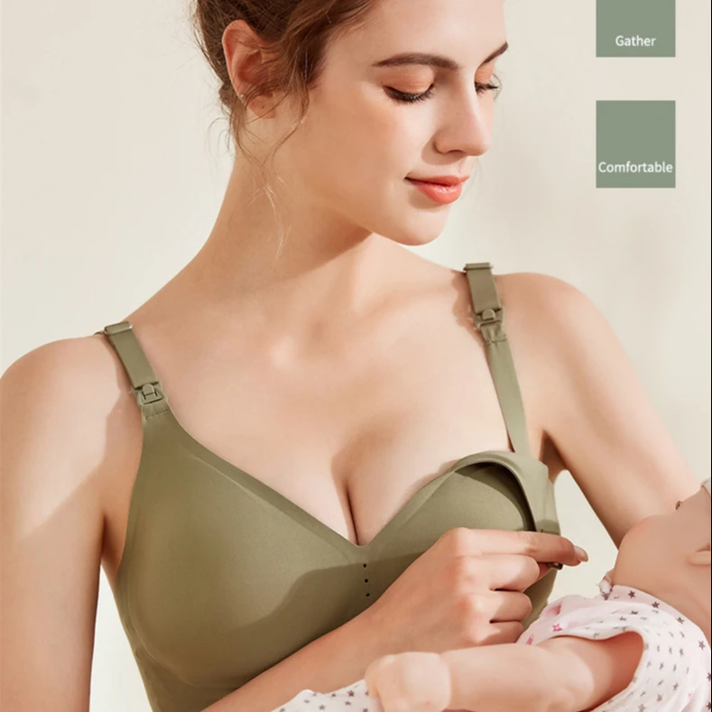 

Nursing Bra Women Anti-Sagging Maternity Bra Breathable Breastfeeding bralett Pregnancy Breastfeeding Garment Baby Feeding bra