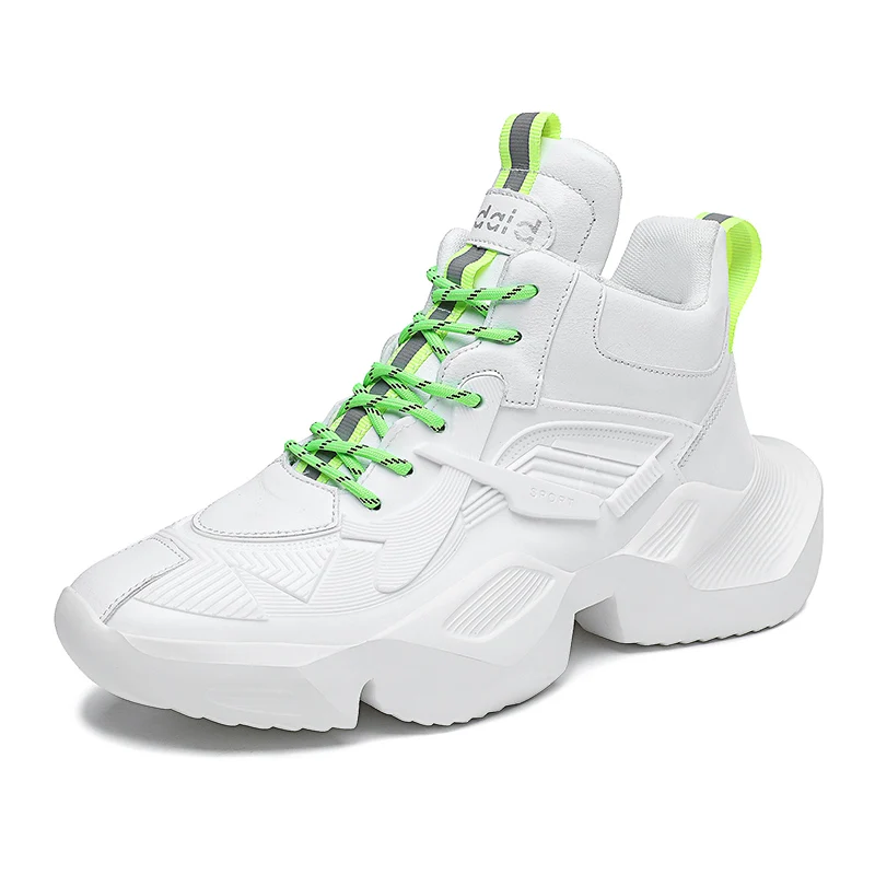 

High Quality Robot Men Sports Shoes Outdoor Heightened Dad Shoes Men, Black,white