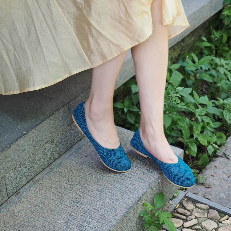 

Breathable non-slip hand woven casual women's shoes, Customized color