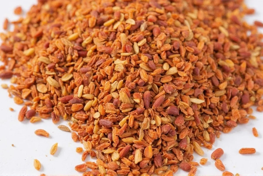 Assorted chili flakes in bowls