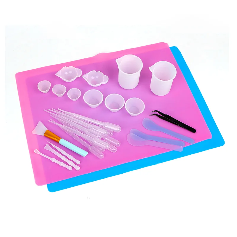 

Silicone Resin Measuring Cups Tool Set Included Measuring Mixing Cups DIY Die Cast Jewelry