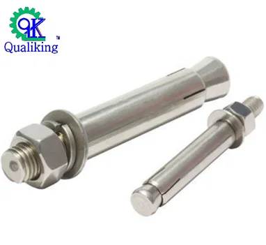 
High strength expansion bolt through slate 