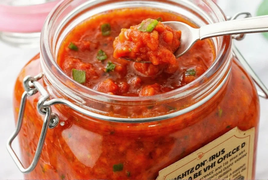 Bell pepper relish in sealed canning jars