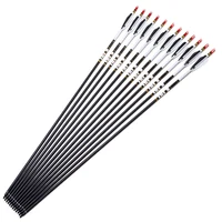 

3" Plastic feathers 500 spine wholesale arrows shaft for archery compound bow Recurve bow Mix carbon arrow