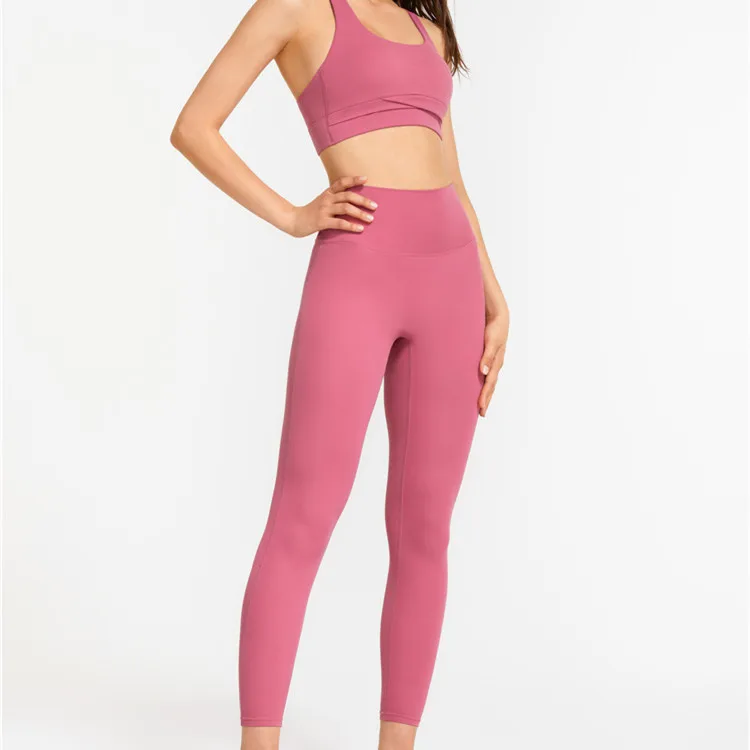 

Henschel New Arrival Nylon Spandex high waist Yoga pants customized Plus size Gym seamless fitness Yoga leggings for women, White green red