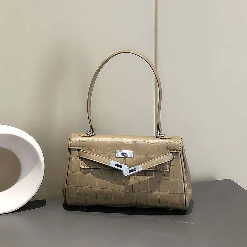

8025#Latest fashion classic luxury croco women hand bags for wholesale good quality sling bag lady shoulder bag