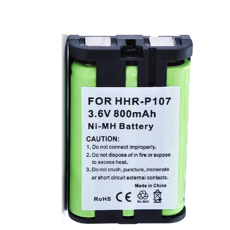 

3.6v 800mAh HHR-P107 Rechargeable Cordless Phone Battery for Panasonic Telephone HHR-P107 HHRP107 HHR-P107A HHRP107A