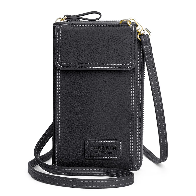 

Crossbody Cell Phone Bags, Shoulder Women Mobile phone Purses Travel Wallet with Card Holders, Fit with iPhone 13 Pro Max, Black