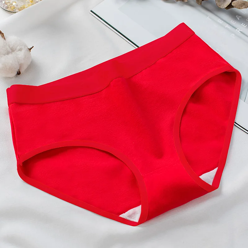 

Cotton Lining and Non-marking Buttocks Women's Cotton Panties Women's Light Skin Solid Color Seamless Underwear Briefs for Women, 6 color as pictures