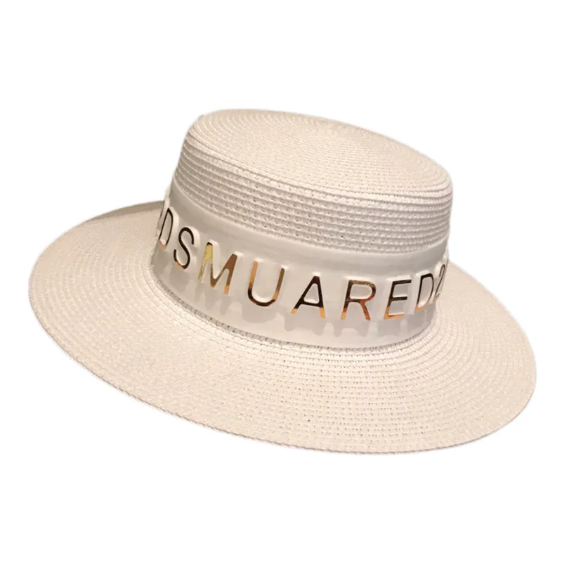 

Wholesale 2021 Summer Straw Hat For Women Men Outdoor Sun Hat Fashion Beach Party Hat