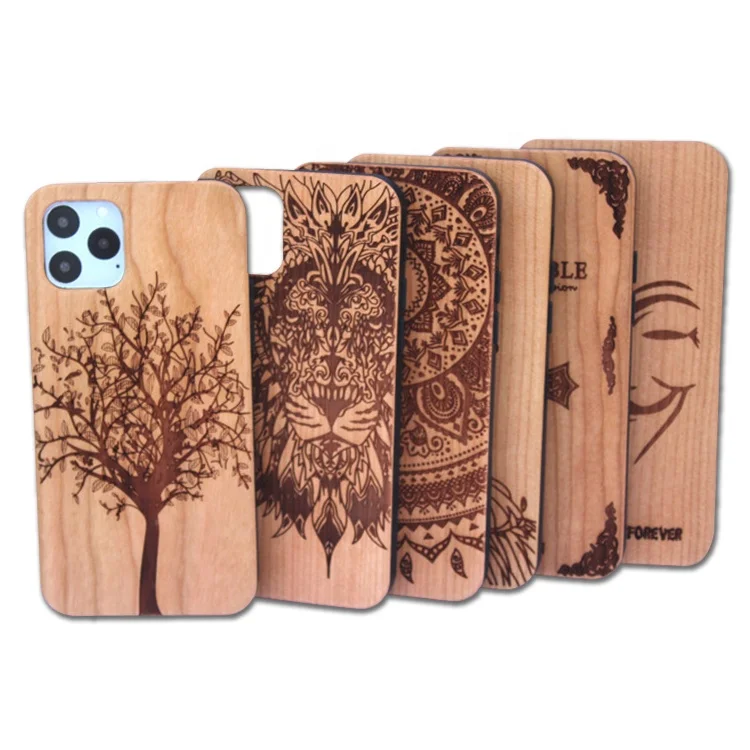 

Real Bamboo Wood Mobile Back Cover Wooden Cell Phone Case For iPhone 11 12 13 Pro Max, Multiple styles to choose