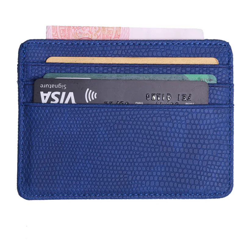 

Small Mini PU Leather ID Credit Card Holder Wallet Case Cooeration Gifts Customize Logo