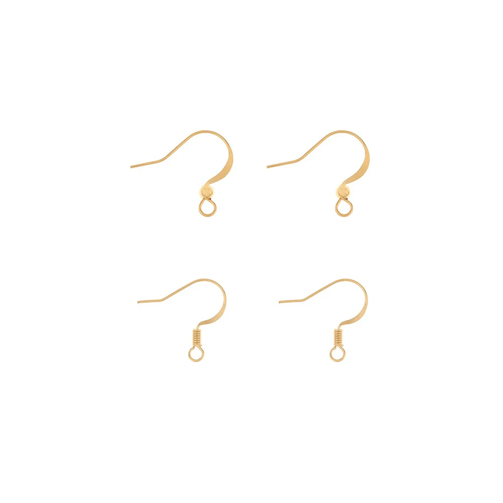 

Jewelry Accessories Cordial Design 200Pcs Jewelry Accessories Hand Made Earrings Stud Genuine Gold Plating Earring Findings DIY