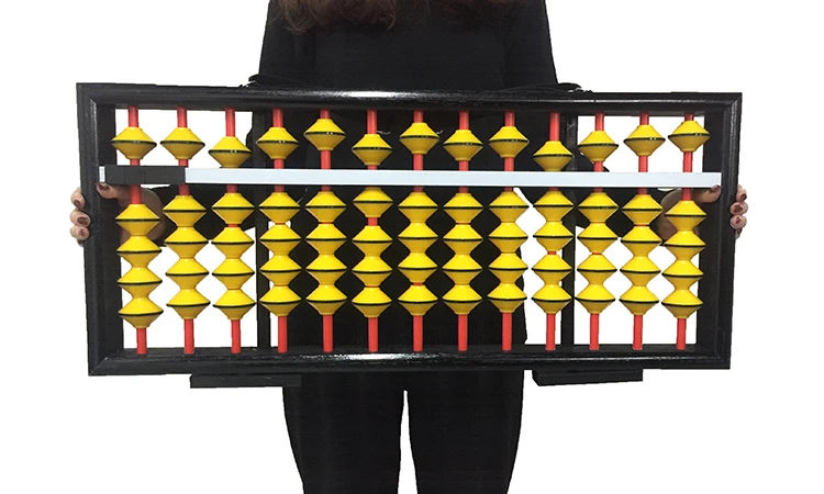OEM logo printing on frame training aid teacher soroban abacus wood by manufacturer