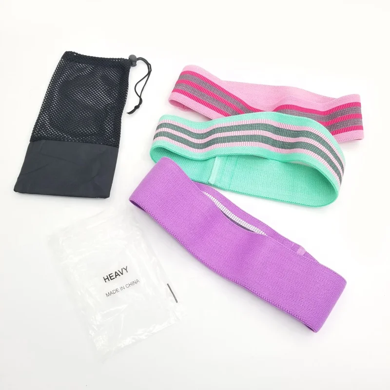 

Yoga Fabric Hip Circle Resistance Band for Women, Green, pink, purple