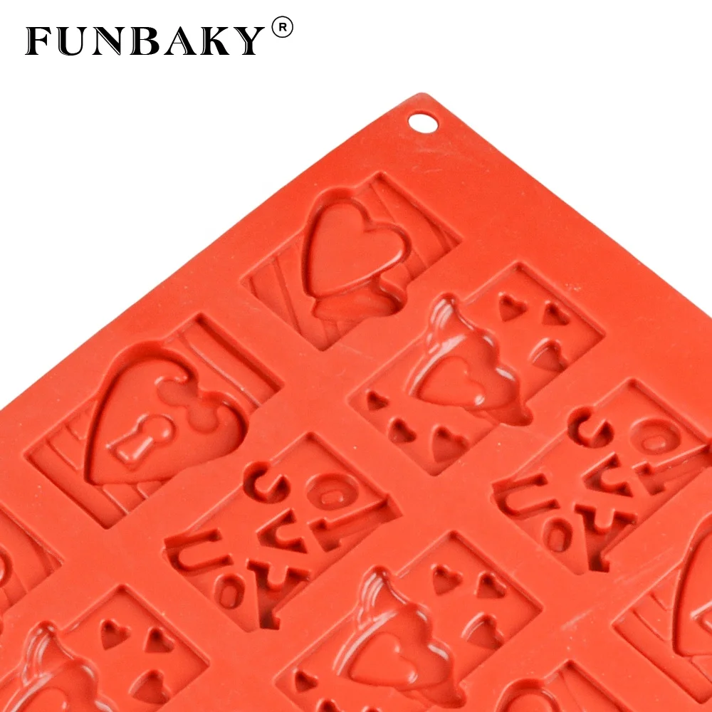 

FUNBAKY Candy silicone mold hard candy making tools oval shape chocolate chips mold for shape making cake decorating molds, Customized color