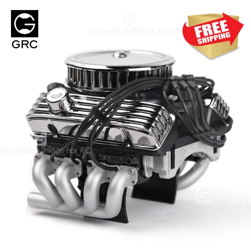 

TRX4 SCX10 RC4wd D90 VS4 Classical V8 F82 Simulated Engine Motor Fan Radiator 1/10 RC Crawler Car Traxxas Redcat Gen8 Upgrade