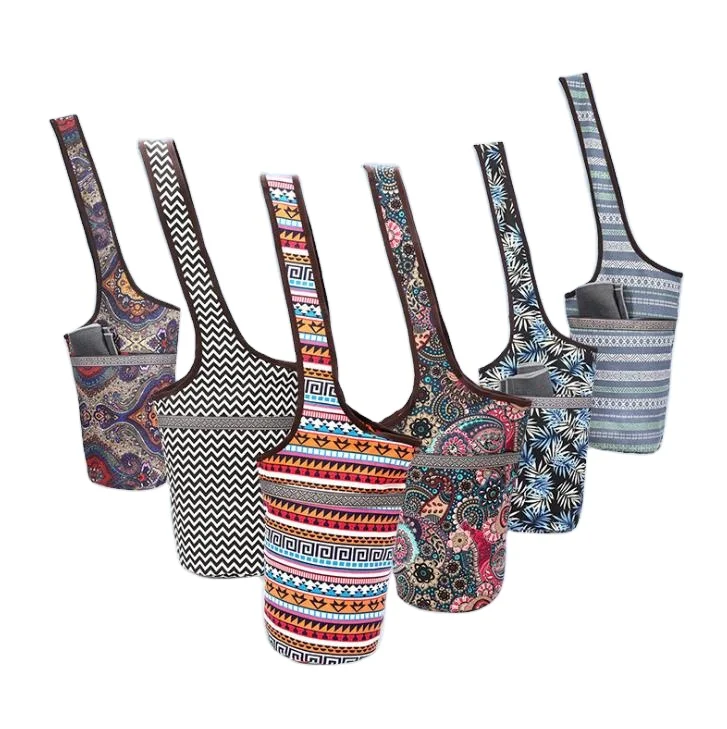 

Wholesale adjustable yoga mat canvas bag for women, A/b