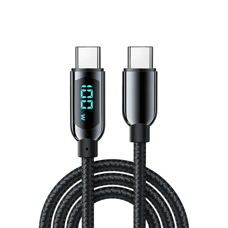 

Type C 100W Digital Display Data Cord 5A PD Fast Charging USB C to USB C Cable For iPhone 15 Samsung Huawei