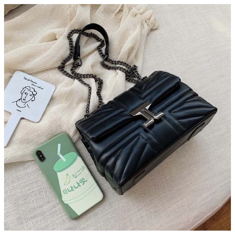 

Fashion Luxury Women Pu Leather Chain Shoulder Crossbody Bags