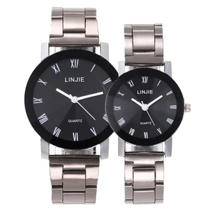 3846 Hot Sale Stainless Steel Back Watches Simple Design Couple Gift Lovers Watch 2