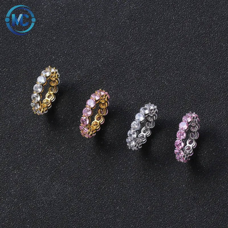 

2021 Fashion Wedding Engagement Gold Zircon Finger Wedding Rings for women