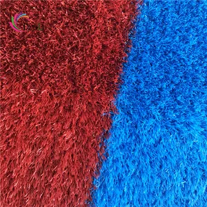 colored synthetic grass rainbow kindergarten artificial turf out