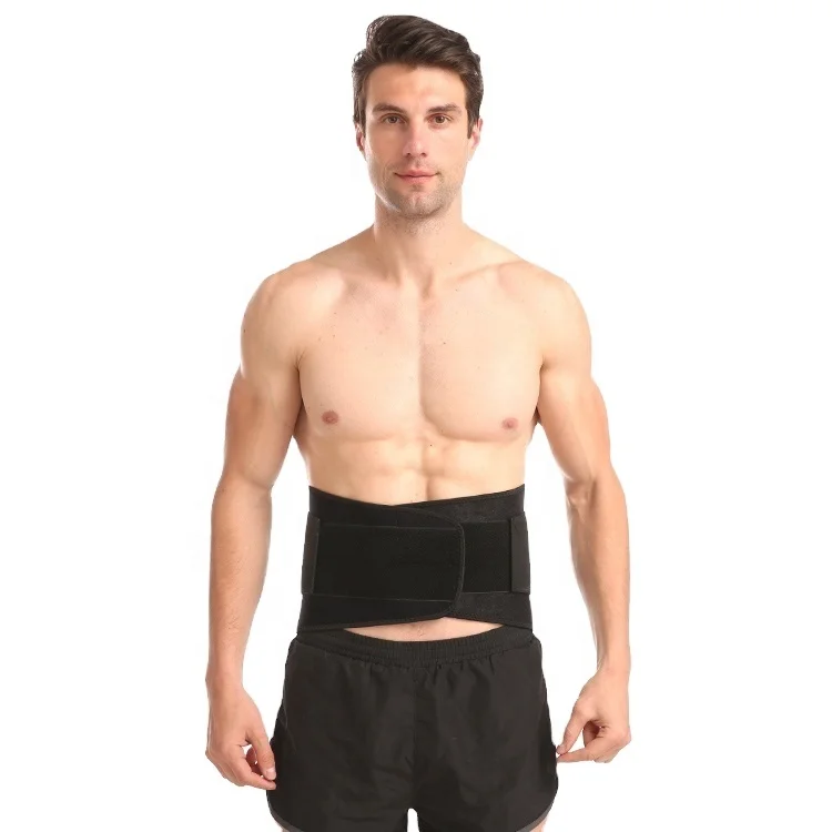 

New A waist belt with a soft loop Comfortable Thin Professional Neoprene waist Brace, Black /skin colour