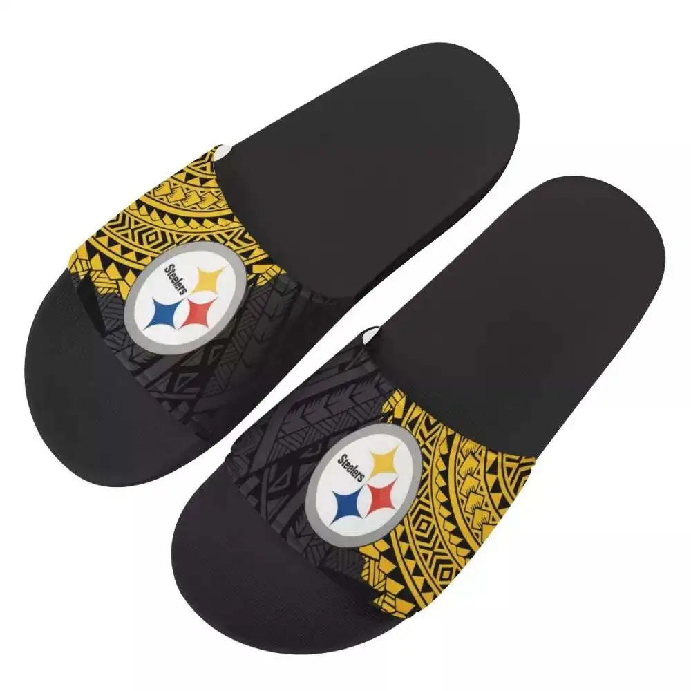 

2021 New Arrived Polynesian Samoan Design NFL American Football Team pod Fashionable Slides Slipper, Customized color