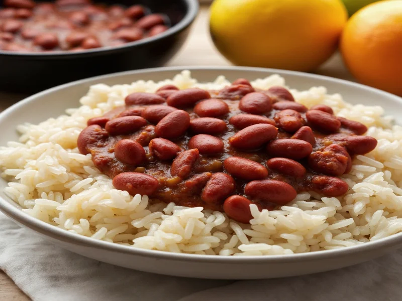 homemade red beans and rice