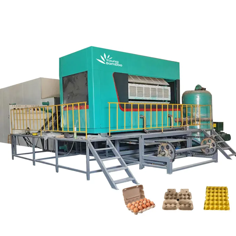 

Small investment egg tray paper pulp molding machine with small machine making egg trays