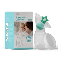 

BPA Free Custom Lid Suction Milk Saver Silicone Manual Pump Breast Feeding Collector