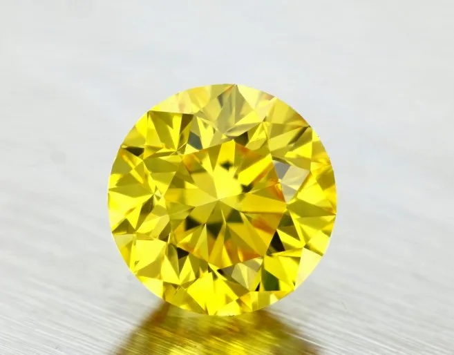 

Wholesale 6ct 7ct 8ct 10ct yellow synathic diamond yellow gia moissanite yellow diamond round