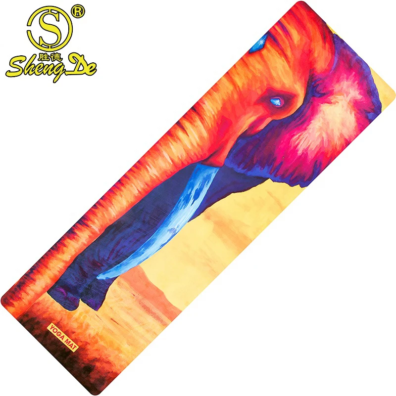 

2021 New Design Custom Print Suede High Density 4 Mm Yoga Mat, Customized