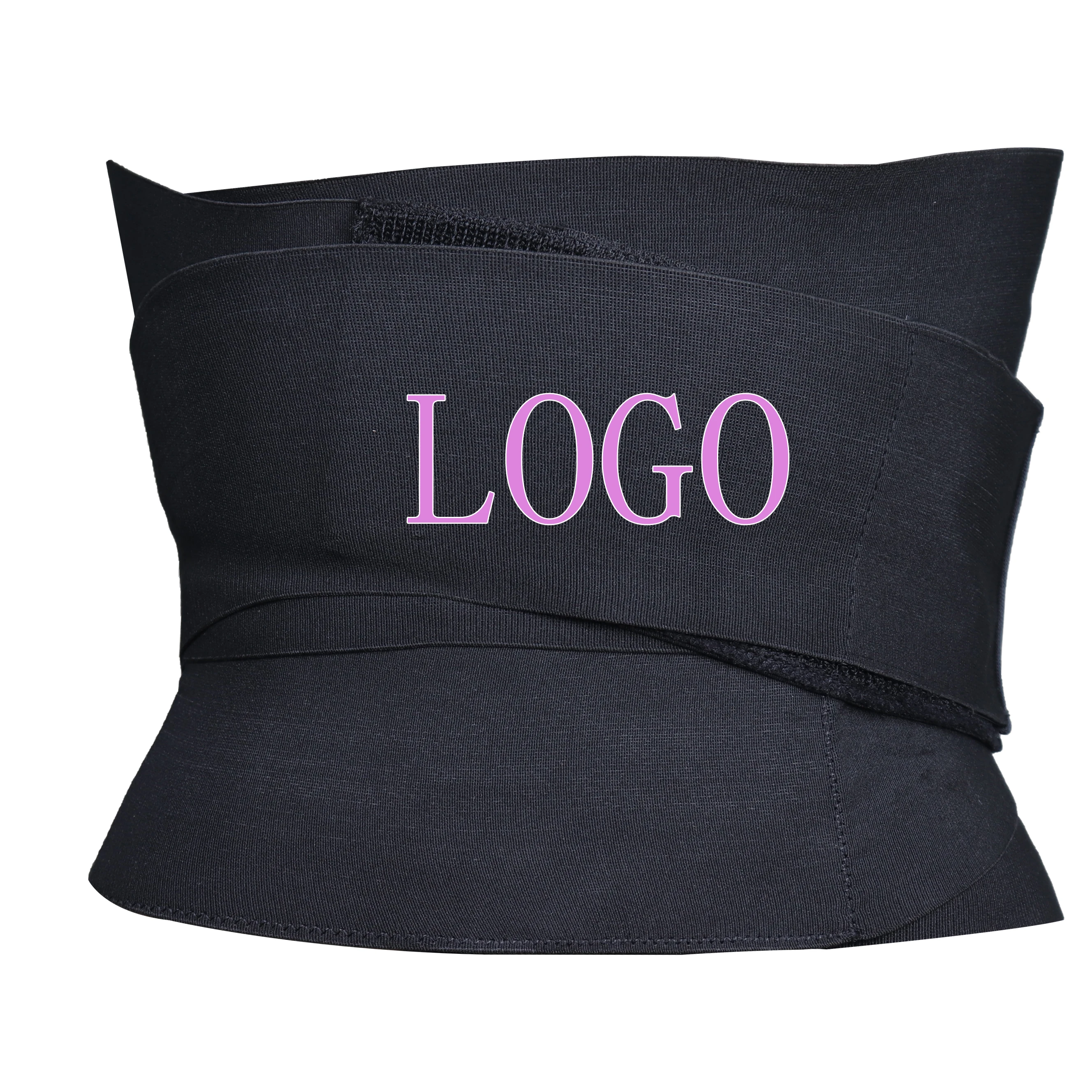 

LangQin Good Quality Slimming Sauna Wrap Tummy Women Sweat long torso Trimmer Trainer Belt  waist trainer vendor, Black or custom color
