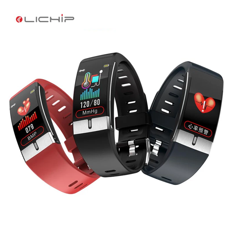 

LICHIP L255 body temperature smart watch waterproof child wrist band ECG PPG e66 heart rate bracelet smartwatch