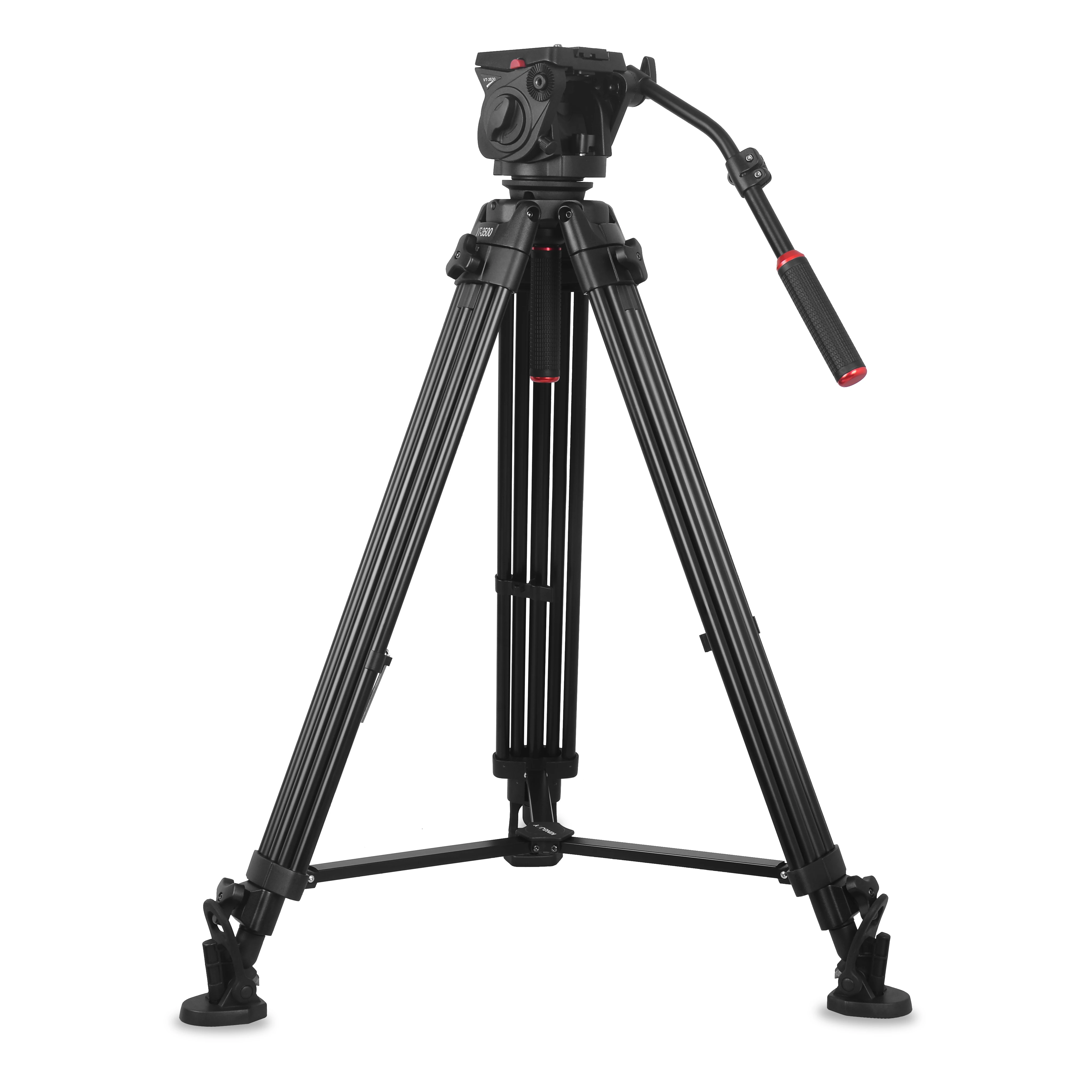 

KINGJOY High End Video DSLR Tripod Kits VT-3500+VT-3530 for Multi-angle Shooting, Black