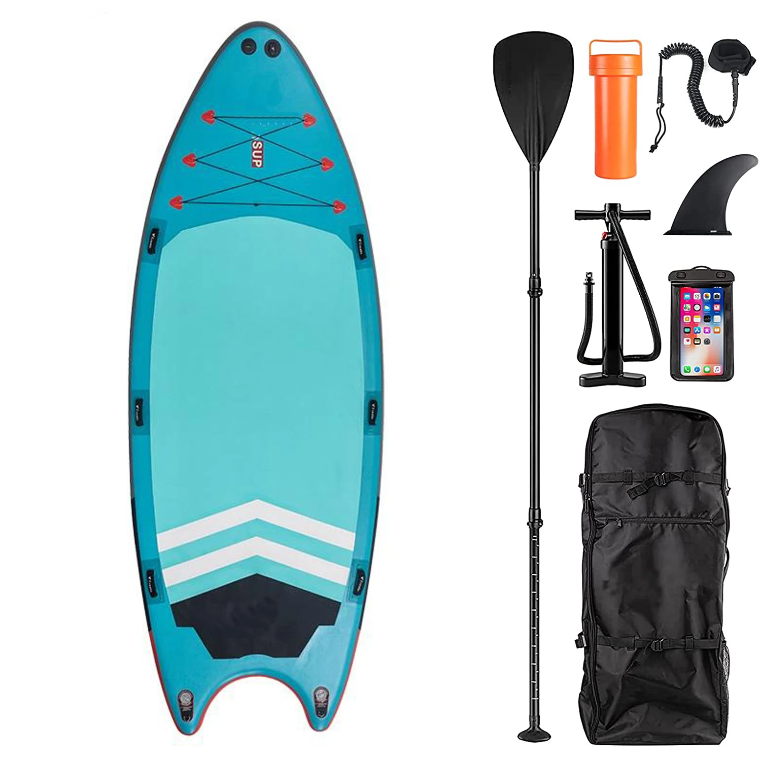 

14' Wholesale Giant Multi Person SUP Water Sports Surfing Inflatable Stand Up Paddleboard, Customized color