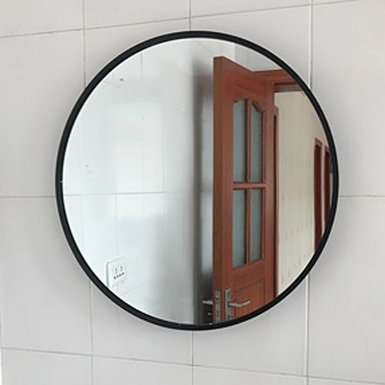

Round Customized Size 4Mm 5Mm Thickness Furniture Mirror Bathroom Frame Mirror Wall Mounted Mirror, Black,golden,silver,white,gray,customized