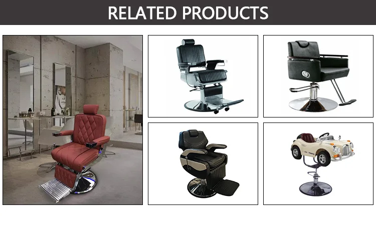 Professional All Purpose Reclining Hydraulic Styling Salon Barber Chair Black Beauty Salon Furniture Comfortable Wooden Packing