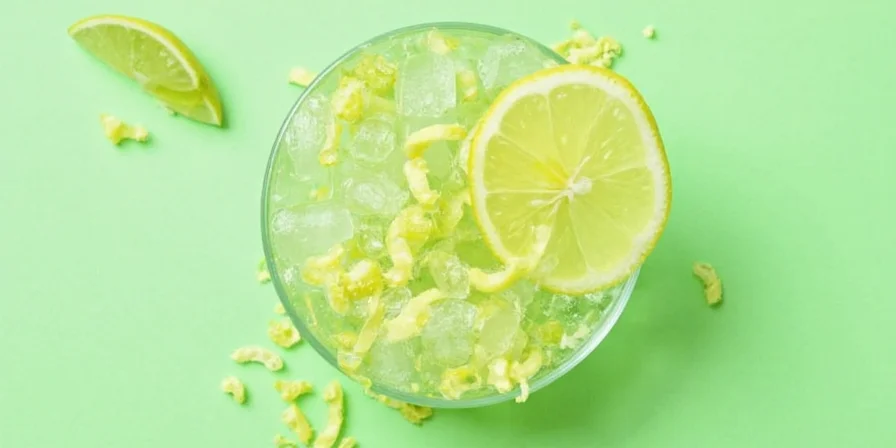 Lime zest used in a vibrant food platter