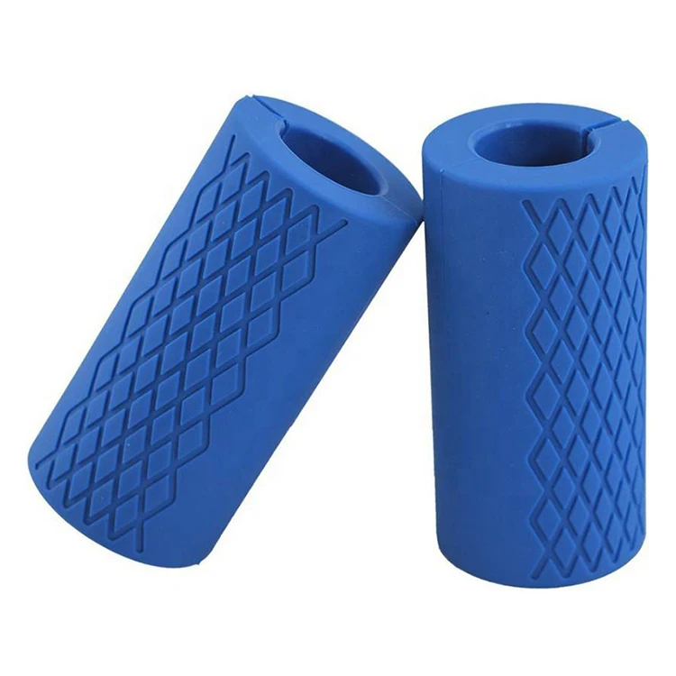 

Anti-Slip Protect Weight Lifting Dumbbell Silicone Grip Fat Barbell Grips, Multi-colored