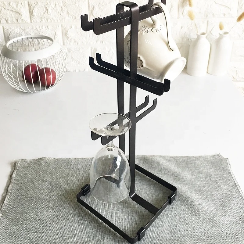 

Metal stand coffee cup mug tree holder cup storage display stand rack