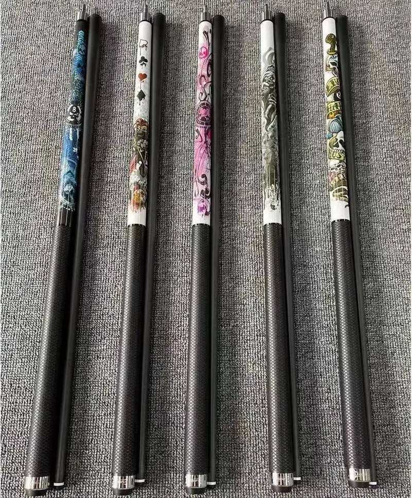 Premium Leadsuper High-tech Handmade  Carbon Fiber Shaft Billiard Pool Cue Stick 12.5mm Tip  58 Inch for Sale