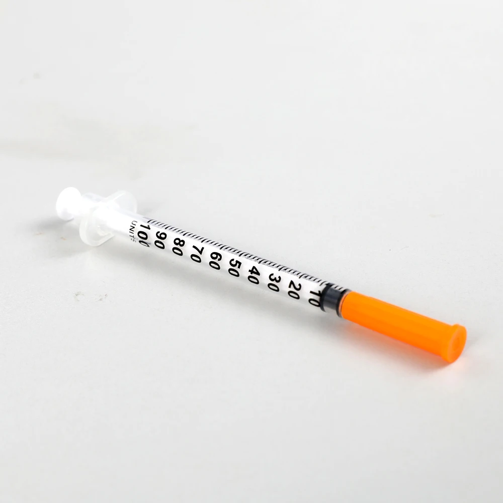 
insulin syringe with fixed ultra fine needle 