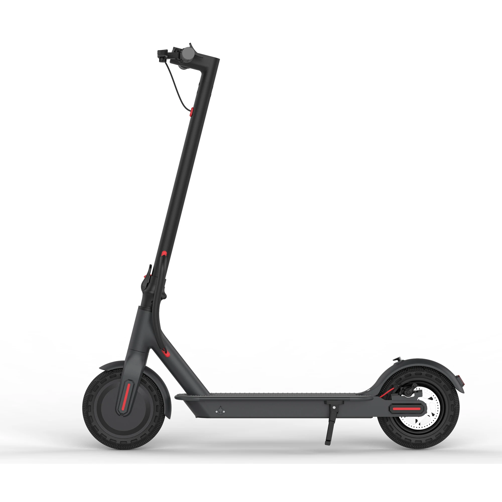 

Wholesale europe warehouse eletric scooter adult two 2 wheels foldable folding e electric scooter, Black